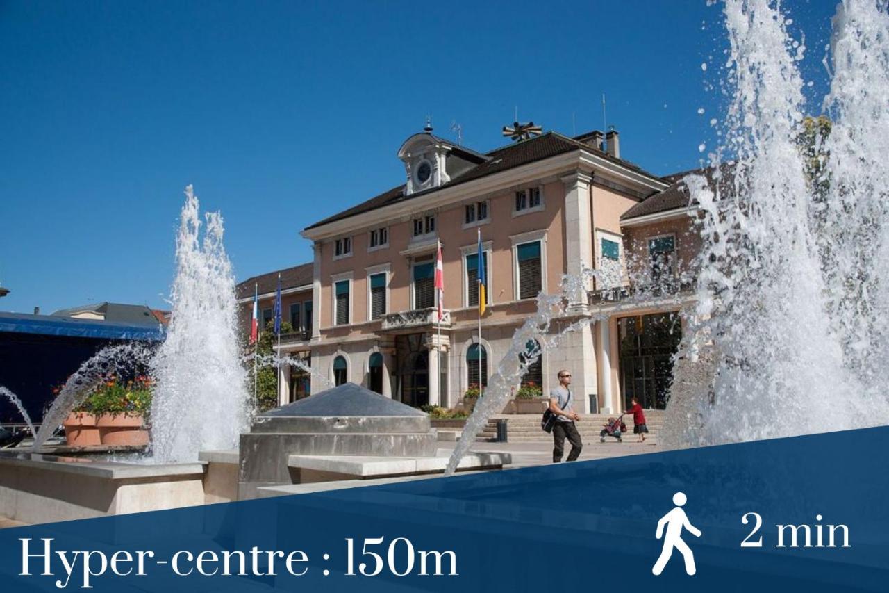 La Coloc Choco - Belle Colocation En Hypercentre / 5 Chambres Privees / Salle De Bains Privative / Proche Gare Et Tram / Wifi Et Netflix Annemasse Exterior foto